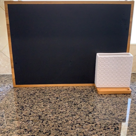 Threshold Target brand chalkboard with pen holder like new!